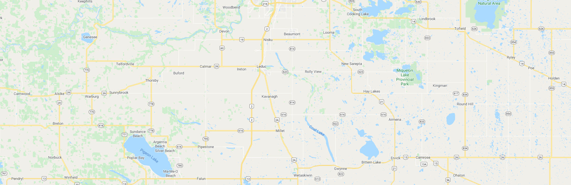 Leduc County, Calmar, Beaumont, Devon